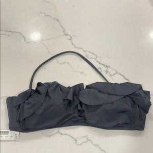 Ruffled Strapless Bikini Top